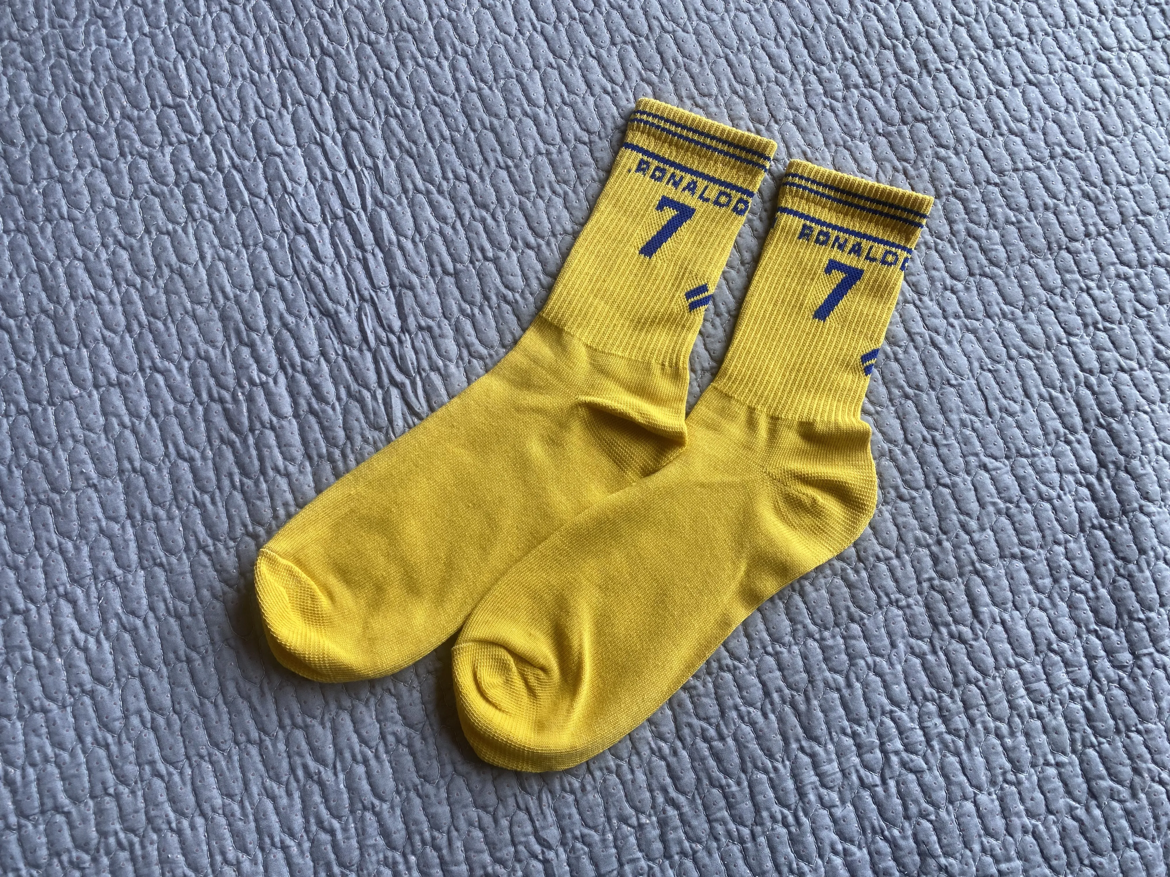 Yellow Ronaldo Socks